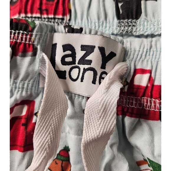 Lazy One Christmas Holiday Dogs Trees Cars Unisex PJ Pants Size Small - Picture 11 of 12